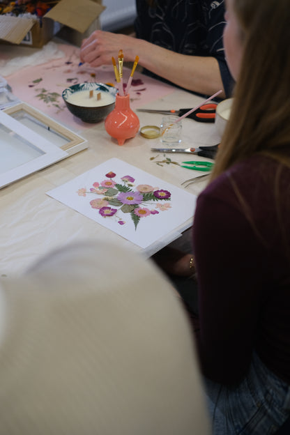 Atelier Bougie & Herbier floral 75€