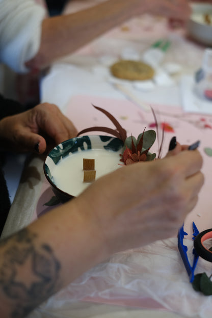 Atelier Bougie & Herbier floral 75€
