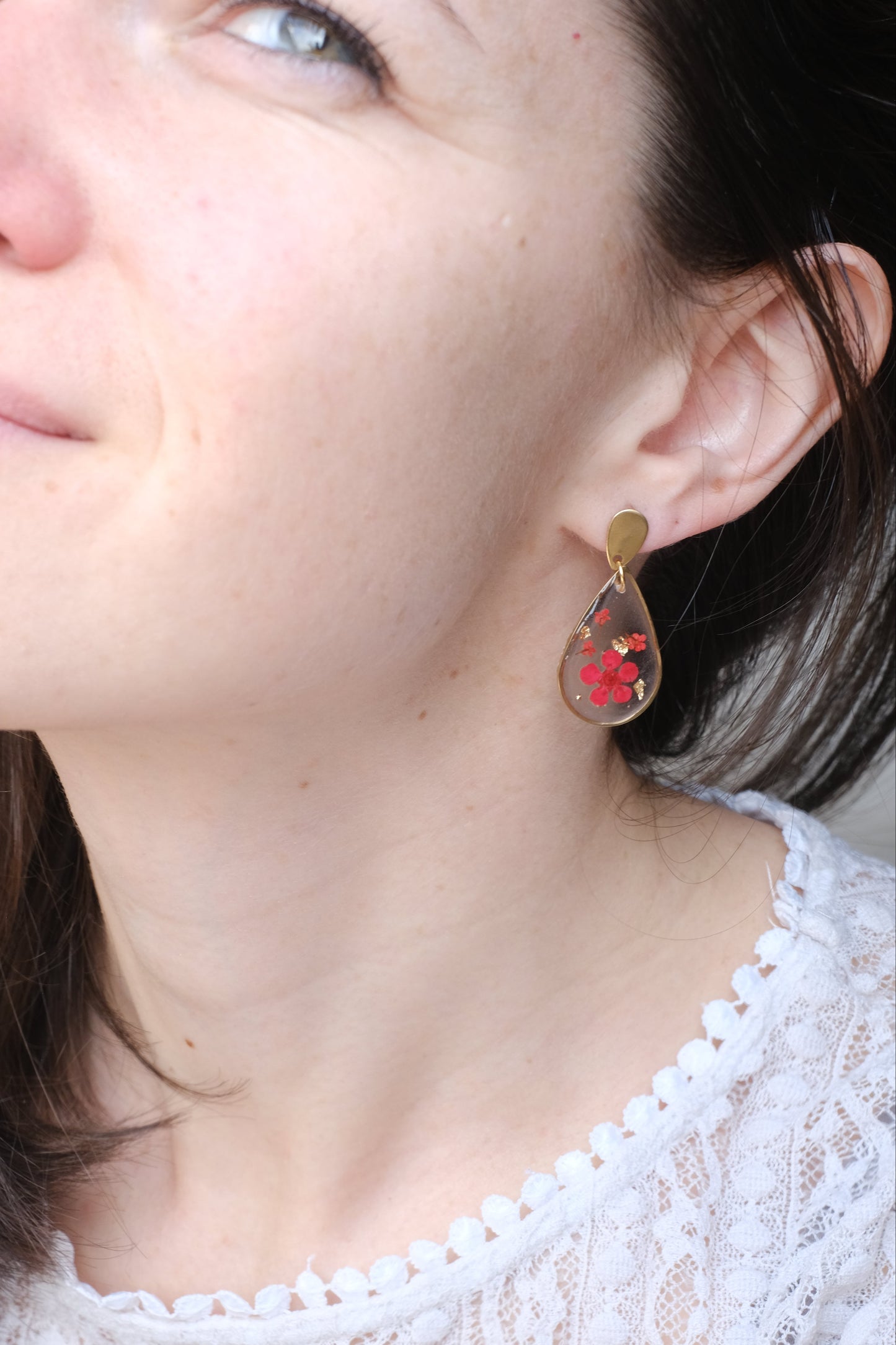 Boucles d'oreilles goutte SAKURA - Grande