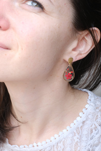 Boucles d'oreilles goutte SAKURA - Grande