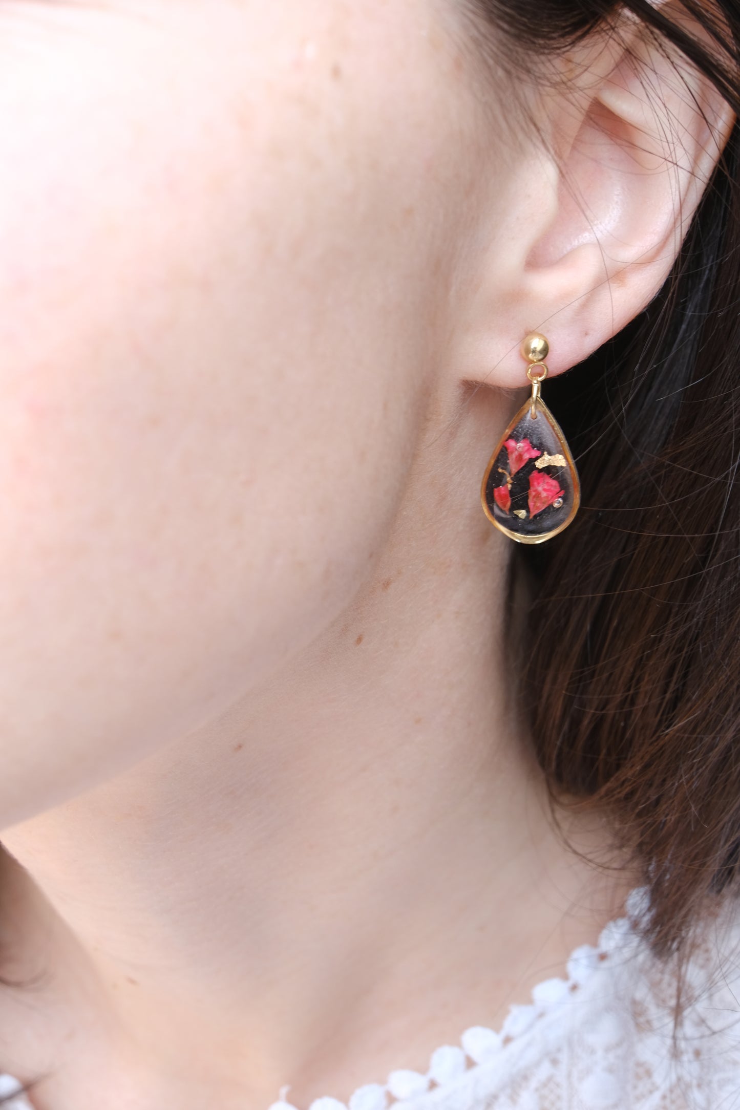 Boucles d'oreilles goutte SAKURA - Moyenne