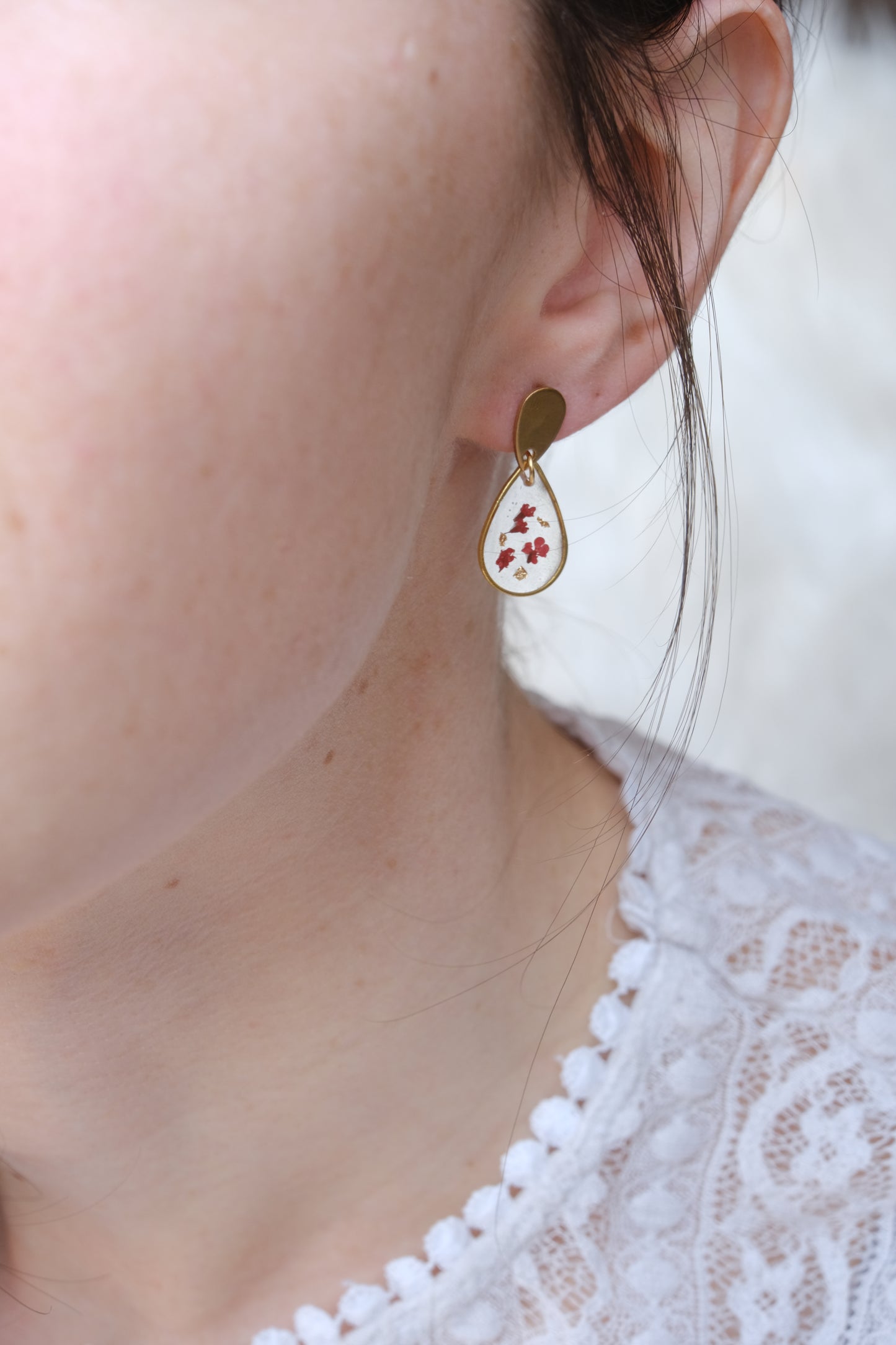 Boucles d'oreilles goutte SAKURA - Petite